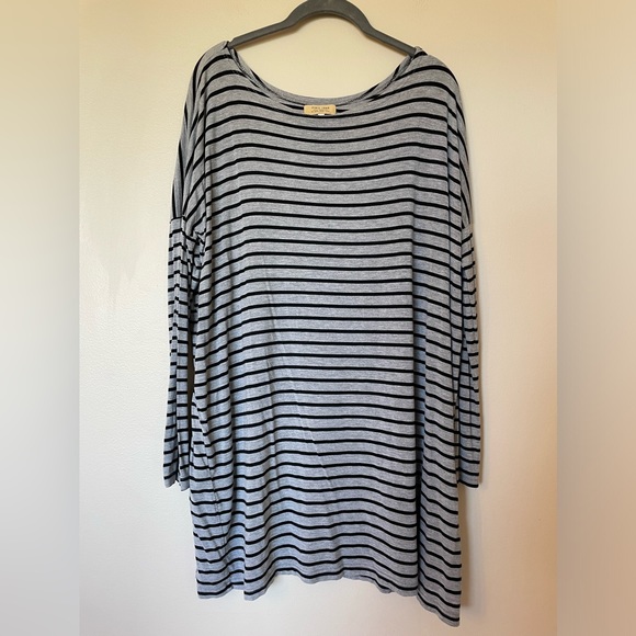 Piko 1988 Oversized long Sleeve Tee Black & Grey - Picture 4 of 10